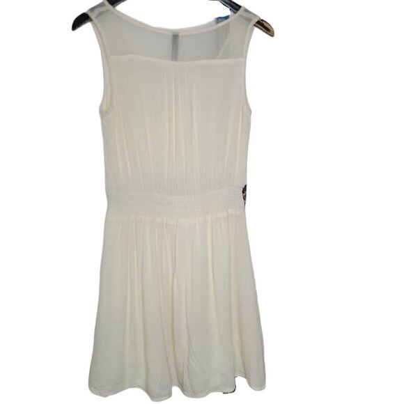 ENTRO Cream Aztec Tapestry Belt Sleeveless Dress - Picture 2 of 7